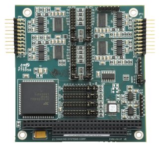 Emerald-MM-4M: I/O Expansion Modules, Rugged, wide-temperature PC/104, PC/104-<i>Plus</i>, PCIe/104 / OneBank, PCIe Minicard, and FeaturePak modules featuring standard and optoisolated RS-232/422/485 serial interfaces, Ethernet, CAN bus, and digital I/O functions., PC/104